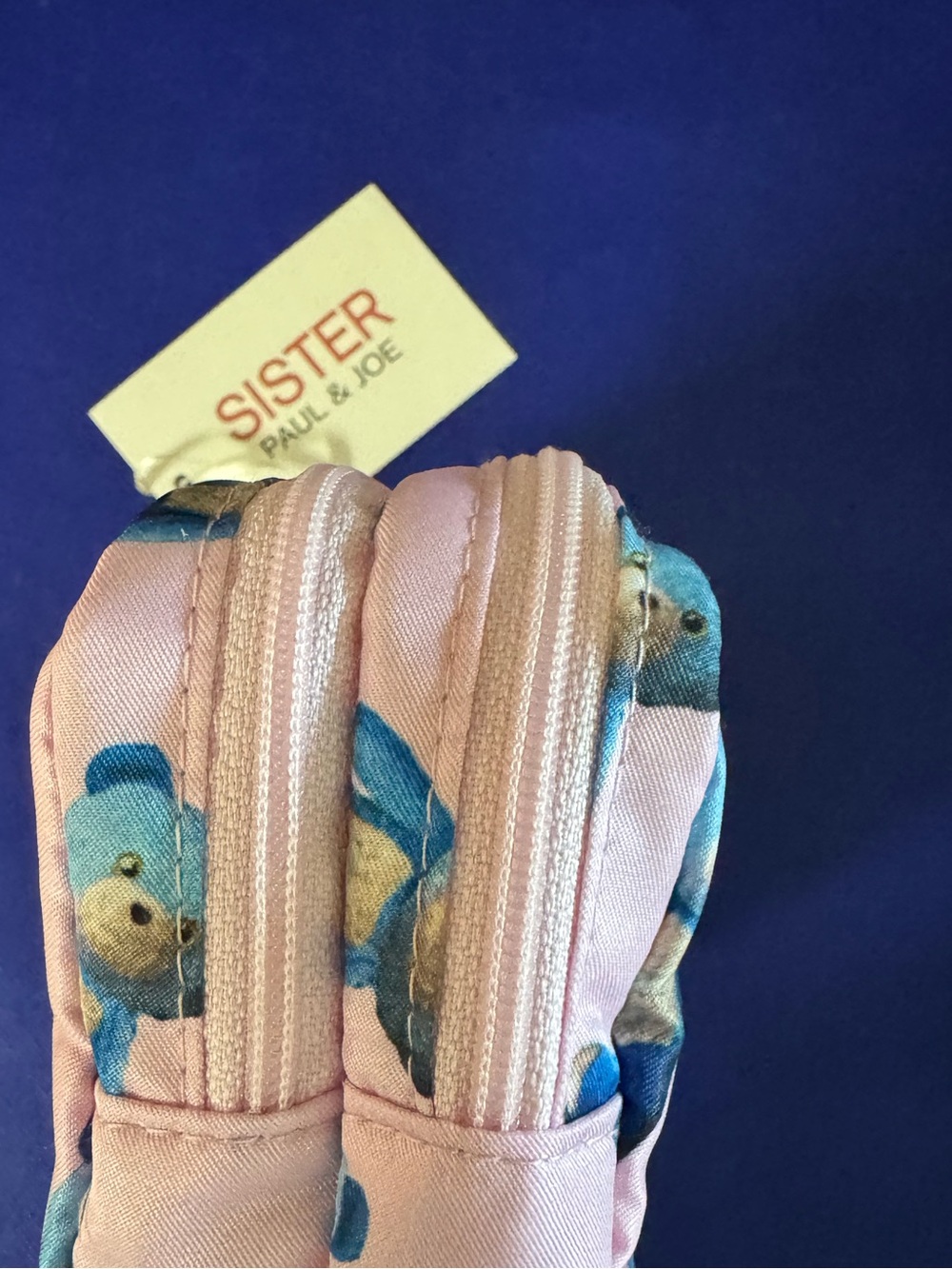 Paul & Joe Sister Pink Teddy Bear Cosmetic Pouch - NWT - I love you BEARy much! - Picture 6 of 7